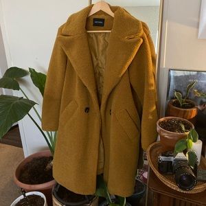 Driftwood Yellow Sherpa Coat